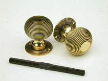 Brass Bee-hive door knobs