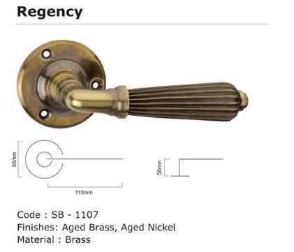 Aged brass Regency handle