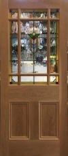 Oak Art deco 9 pane door