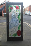 stained glass door