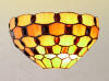 amber jewelled wall light