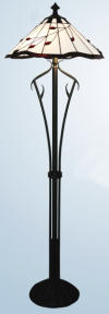 Ruby leaf tiffany floorstanding lamp