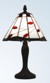 ruby leaf tiffany table lamp (small)