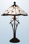ruby leaf tiffany table lamp (Large)