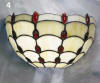 red jewelled wall lamp